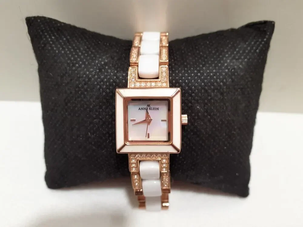 Anne Klein Ladies Wristwatch Rose Gold Tone Metal